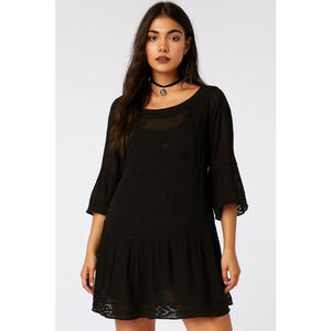 Ann Taylor LOFT Women Dress Size 6 Black Whimisigoth Grunge Witchy Dark Romantic